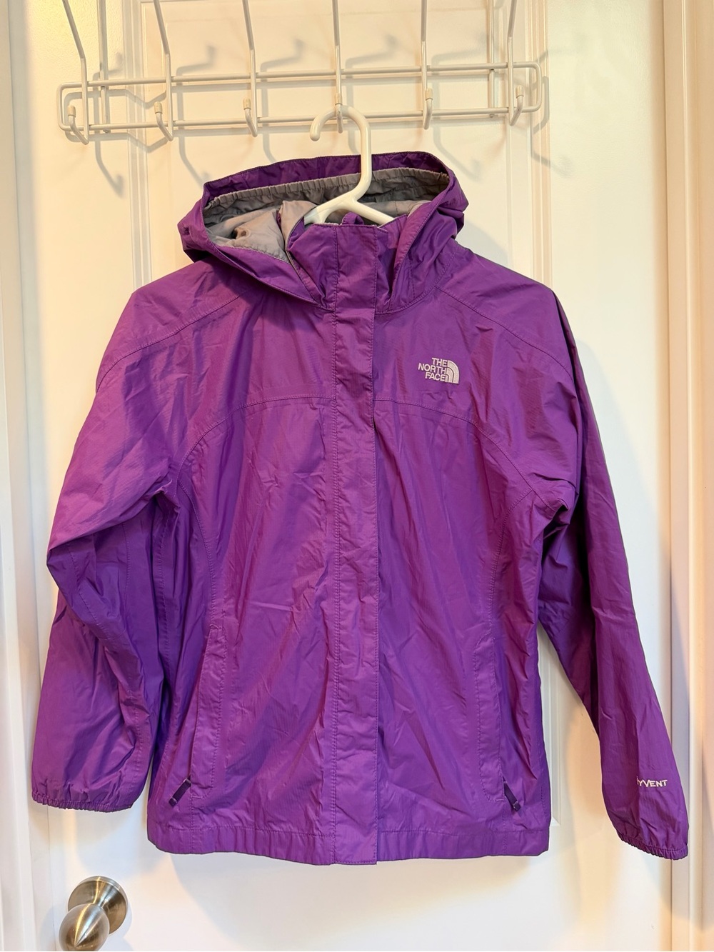 The North Face Kids' Purple Hooded Rain Jacket